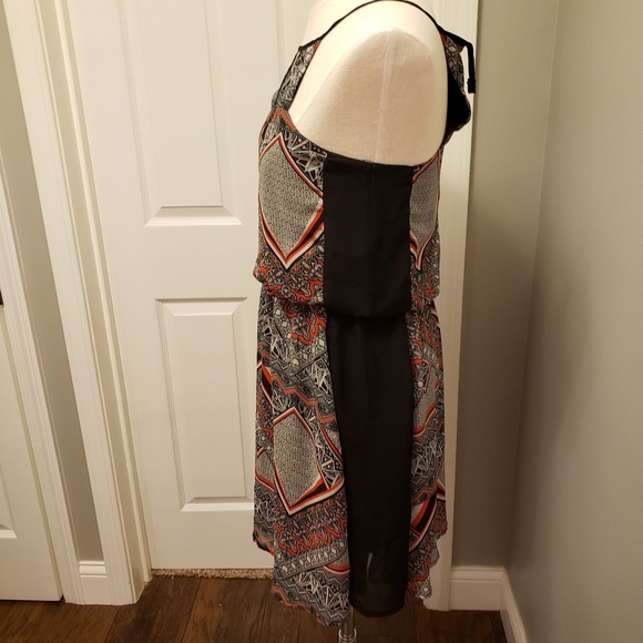 Orange and Black Dress - Picture 2 of 4